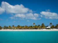 Our first view of Rendezvous Bay in Anguilla. While St Martin is quite mountainous (very hilly at least) Anguilla is very flat. 3 miles wide and 18 miles long it&#39;s about the same area as St Martin. The resort on the beach is  Anguilla Great House Beach Resort  and looks like it&#39;d be a great place to stay sometime.